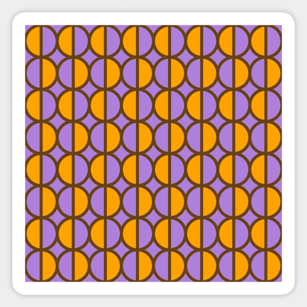 nineteen seventies pattern Sticker by pauloneill-art